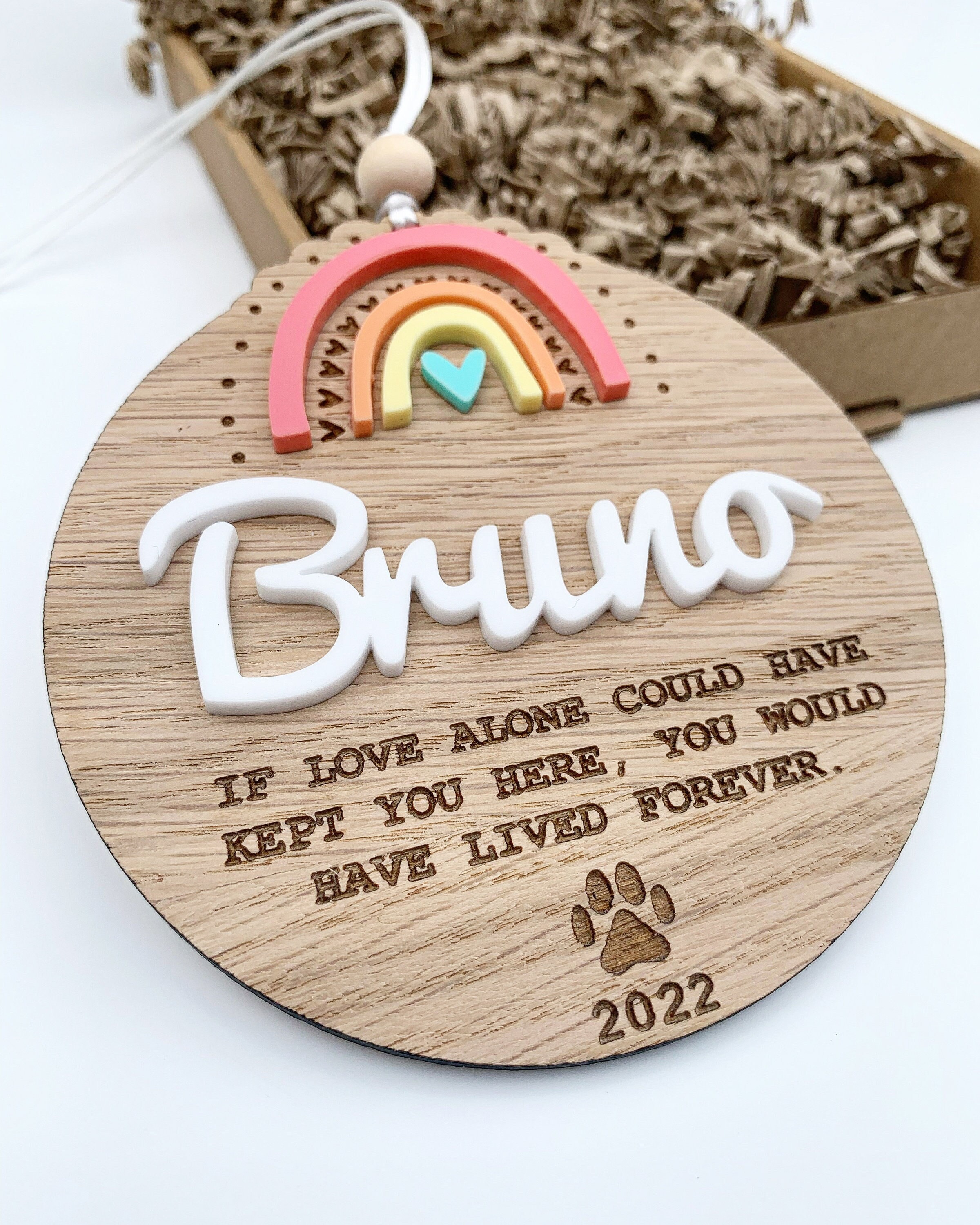 Rainbow Bridge Gift | Pet Sympathy Gift | Pet Memorial Keepsake | Cat Loss Gift | Pet Memorial Gift | Pet Loss Gift | Dog Loss Gift |