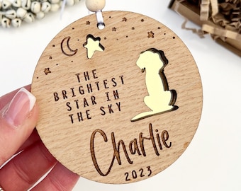 Dog memorial gift, Dog sympathy gift, Dog ornament, Brightest star in the sky dog loss bereavement gift, Dog loss, Pet loss, In memory gift