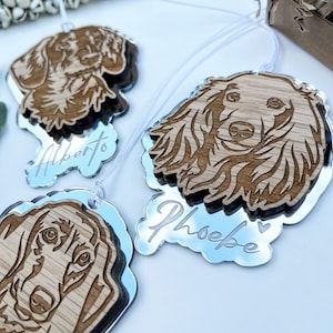 Dachshund dog portrait ornament