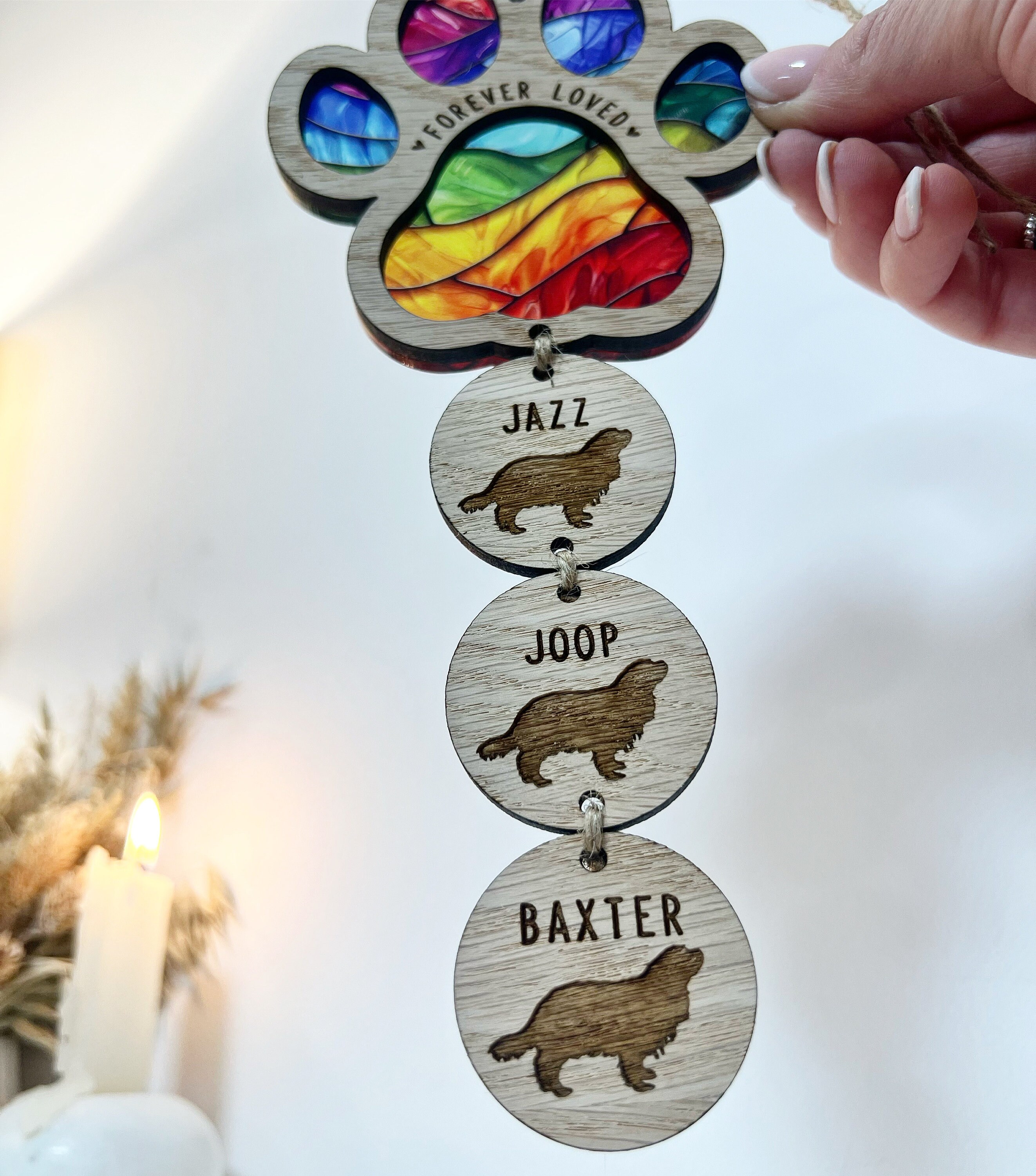 Dog Loss Memorial Gift, Rainbow Bridge Dog Loss Gift, Dog Sympathy Gift ...