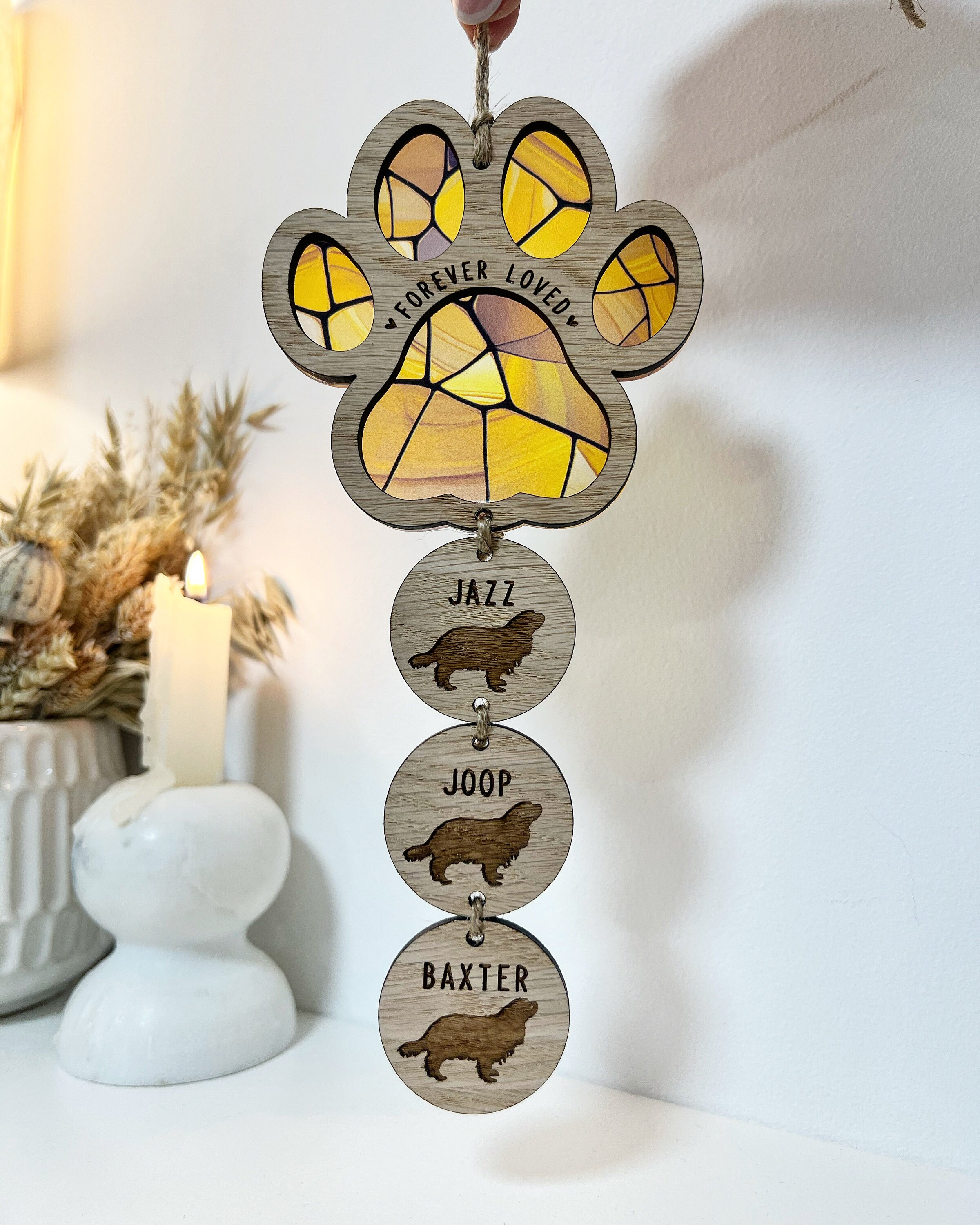 Rainbow Bridge Dog Loss Memorial Gift, Sun Catcher, Pet Sympathy Gift ...