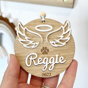 Regalo conmemorativo para mascotas, regalo de condolencias personalizado para perros, regalo de condolencias personalizado para gatos, regalo por la pérdida de una mascota, adorno conmemorativo de alas de ángel, recuerdo