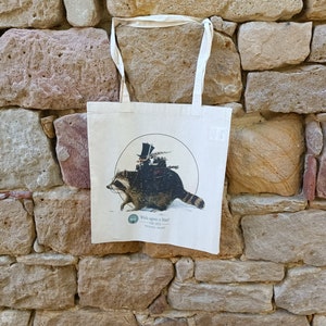 Tote Bag sac fourre-tout féérique, fée lutin, créature magique par JBMonge Raccoon