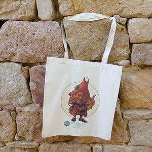 Fairy Tote bag with gnome fairy magic creatures by JBMonge image 4