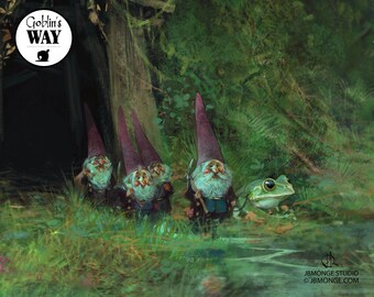 Fine Art Print - The Gnomes of Drookit Pit