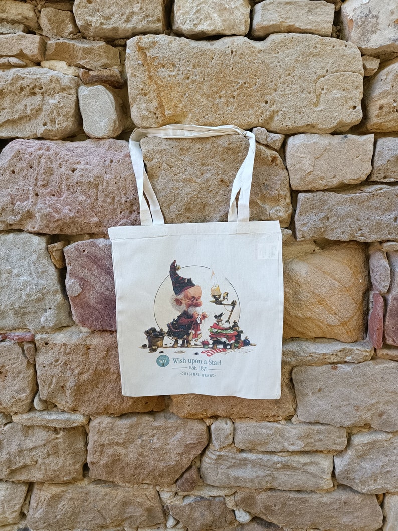 Fairy Tote bag with gnome fairy magic creatures by JBMonge image 6