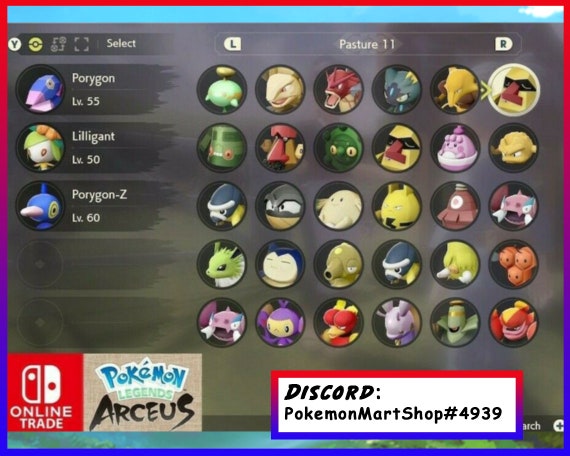 Pokémon Legends: Arceus, Software