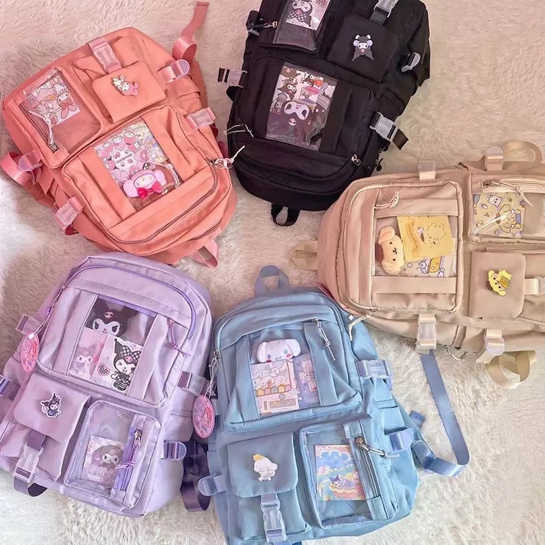 Anime Hello Kitty Sanrio Bag Kuromi Backpack Melody Etsy Australia