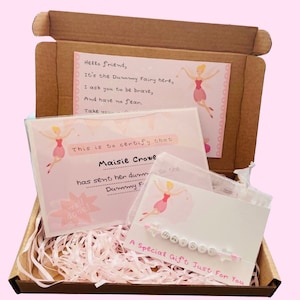 Kit de hada de imitación, bolsa de hada de imitación, carta de hada de imitación, regalo de hada de imitación, regalo para buzón, certificado, personalizado, para niñas, para niños,