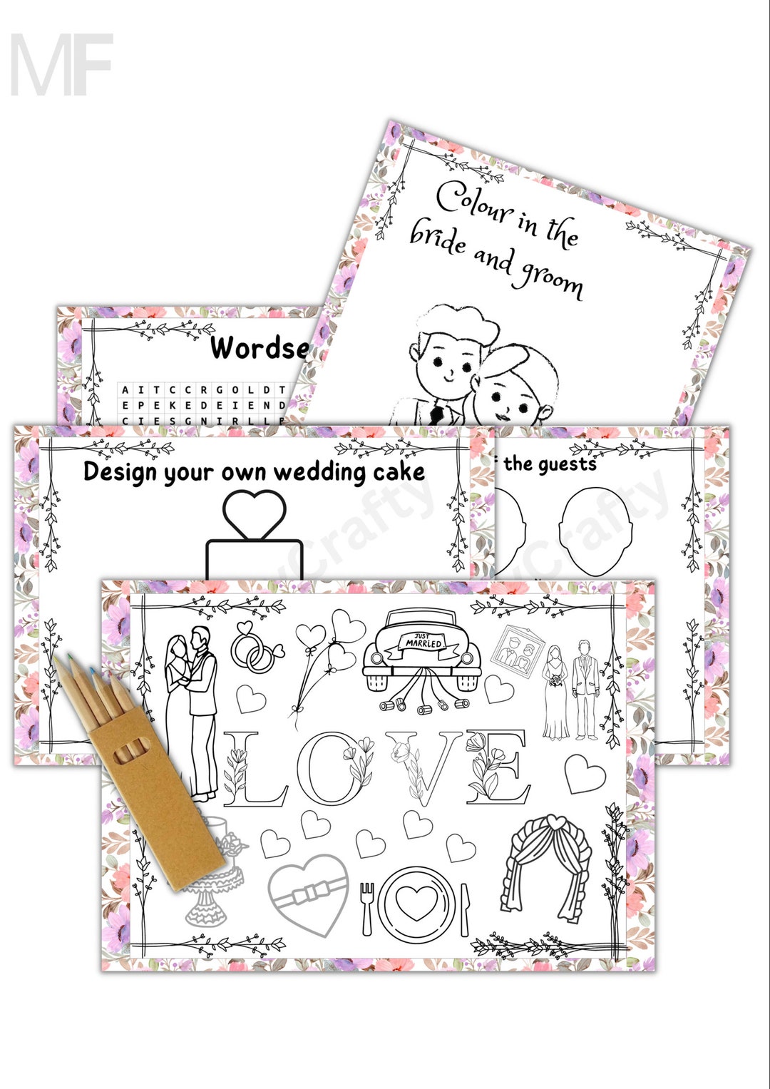 Wedding Activity Pack for Kids Wedding Activity Book Etsy UK