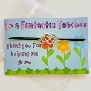 Best teacher gift, teaching assistant gift, end of year gift for teacher, teacher appreciation gift, best teacher ever, teacher bracelet image 5