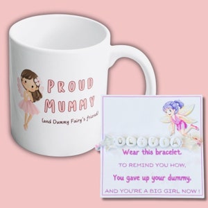 Regalo de hada de imitación, pulsera de hada de imitación, carta de hada de imitación, bolsa de hada de imitación, regalo para buzón, personalizado, para niñas, para niños, pequeño regalo