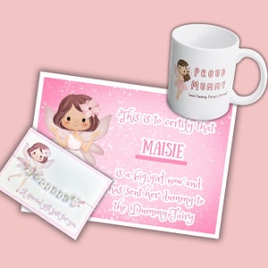 Kit de hada de imitación, bolsa de hada de imitación, carta de hada de imitación, regalo de hada de imitación, regalo para buzón, certificado, personalizado, para niñas, para niños,