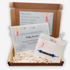 Kit de hada de imitación, bolsa de hada de imitación, carta de hada de imitación, regalo de hada de imitación, regalo para buzón, certificado, personalizado, para niñas, para niños,