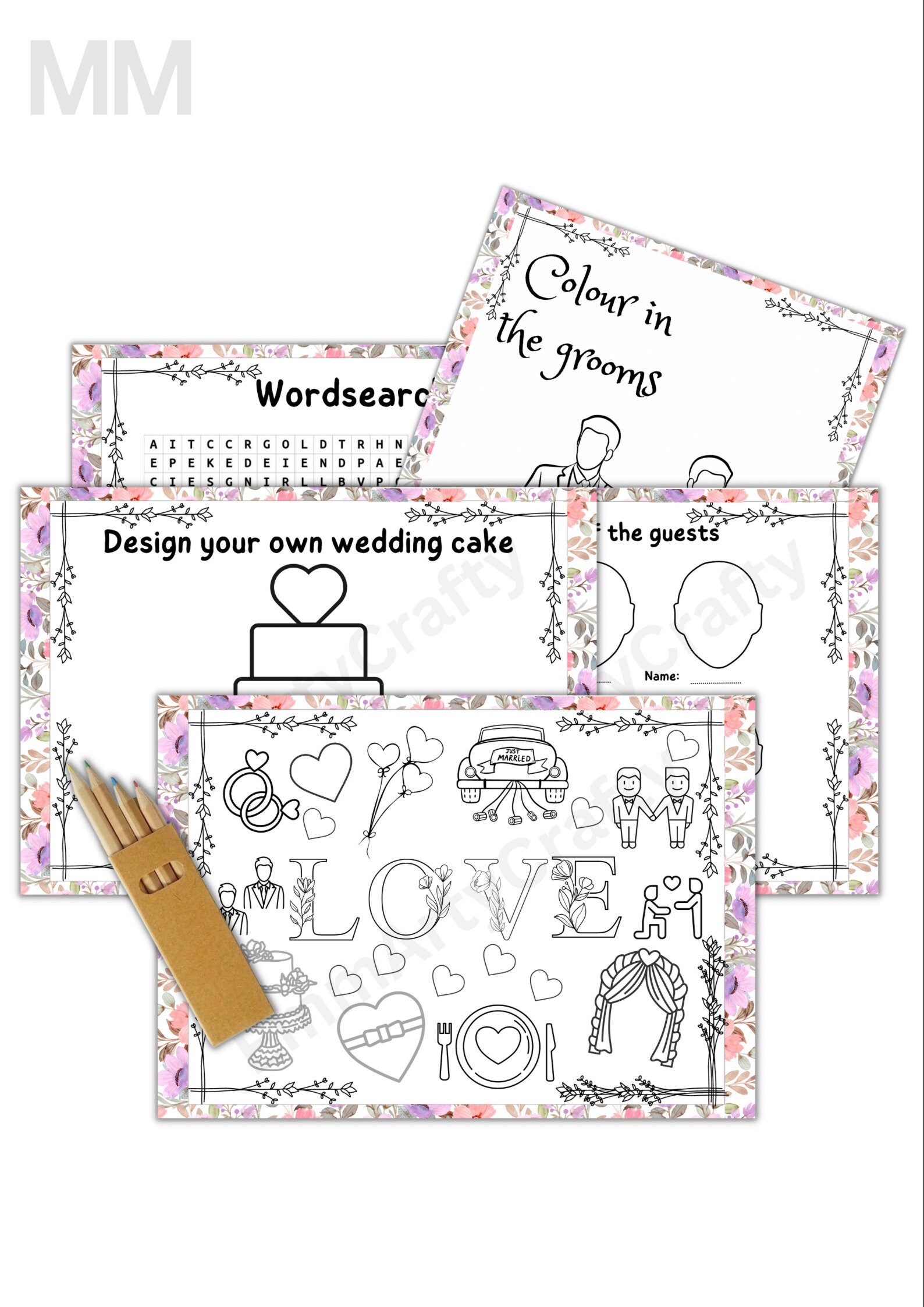 Wedding Activity Pack, for Kids, Wedding Activity Book, Wedding ...