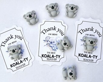 Merci d'être le meilleur professeur de KOALA-TY AIMANT, appréciation, cadeau de garderie, cadeau de remerciement pour éducateur, fin d'année