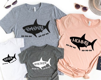 Daddy Mommy Brother Sister Shark Do Do Do Shirt, Shark Shirts, Cute Daddy Shirt, Shark Themed Shirt, Shark Pary Shirt, Family Matching Shirt