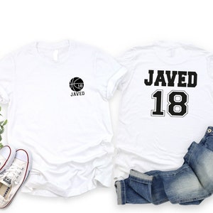 Maglietta da basket personalizzata, maglietta da basket personalizzata, maglietta per il giorno della partita, maglietta per mamma che ama il basket, maglietta con il nome della squadra di basket, regalo per gli amanti del basket