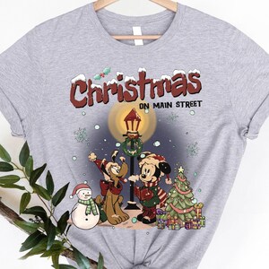 Disney Christmas On Main Street Shirts, Disneyworld Shirt, Mickey Main Street Shirt,Christmas Shirt, Disneyland Vacation Trip Matching Shirt