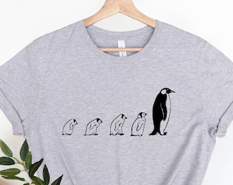 Penguin Shirt, Penguin Lover Shirt, Animal Penguin Gift tee, Penguin Icon Shirt, Penguin Design Minimalist Shirt, Penguin Lover Friend Gift