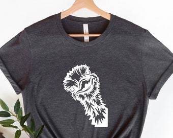 Grappig shirt met emoe-afbeelding: shirt met sarcastische vogel