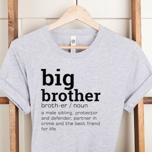 Big Brother Mean Shirt, Protector and Defender, Partner In Crime, Best Friend For Life, Bro and Sister, Custom Tee, Family Matching Shirt