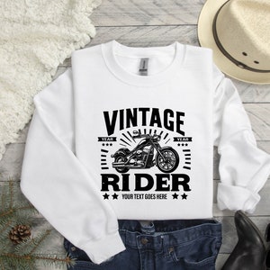 Vintage Motorcycle Custom Vintage Year Your Text Goes Here Sweatshirt, Spirit Road Sweater, Classic Motorcycle Quality And Power Motorcycle