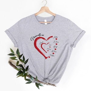 Custom Grandpa Shirt With Grandkids Names, Special Gift for Grandpa, Daddy Shirt With Grandkids Name Gift, Father&#39;s Day Personalized Grandpa