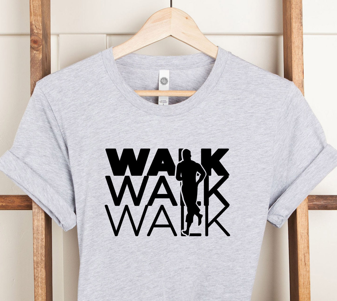 Walk Walk Walk-shirt, sportliefhebbers, wandelshirt, trend T-shirt, Happy Walking, verjaardagscadeau, cadeau voor vrienden, Moederdagcadeau
