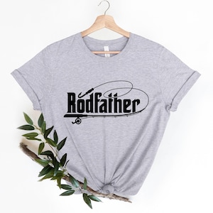 The Rodfather Shirt, Gift for Fathers Day Tee, Fisherman Tee, Funny Fishing Shirt, Dad Fishing Shirt, Fisher Shirt Gifts, Godfather Shirt