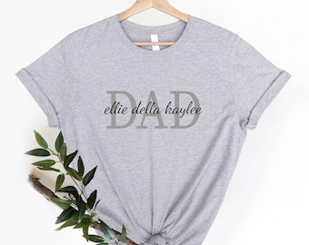 Benutzerdefiniertes Vatertagshemd, personalisiertes Vatertagshemd, Geschenk für das beste Vatertagsgeschenk, benutzerdefiniertes Namenshemd