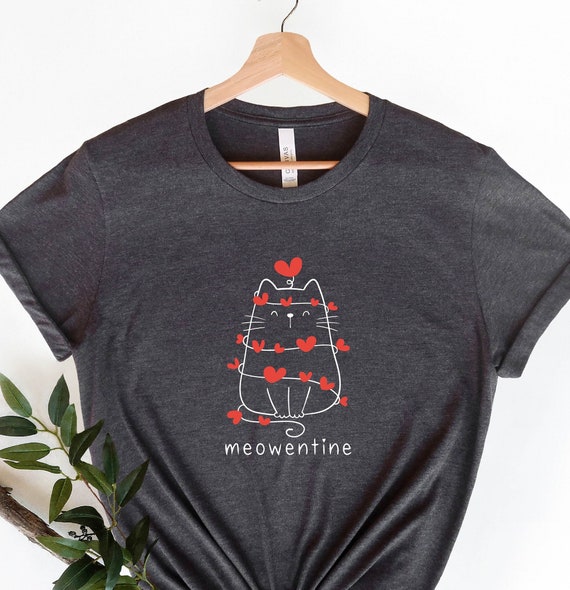 Happy Meowentine's Day Funny Valentines Cat Lover Gift T-Shirt Happy Meowentine's Day Funny Valentines Cat Lover Gift T-Shirt