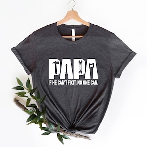 Zabawna koszulka urodzinowa Papa, koszulka Fixer of Things, koszulka Papa Tools, koszulka Papa, koszulka Papa can fix it tool box, koszulka na Dzień Ojca, prezent dla Papa
