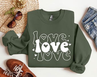 Sudadera Love para mujer: Suéter XOXO de San Valentín
