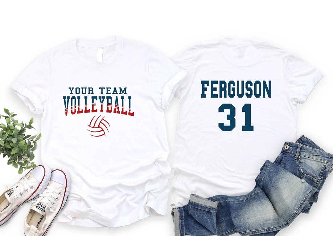Custom Volleyball Team Shirt: Personalized Front & Back Player Tee