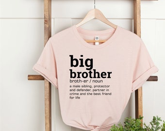 Big Brother Mean Shirt, Protector and Defender, Partner in Crime