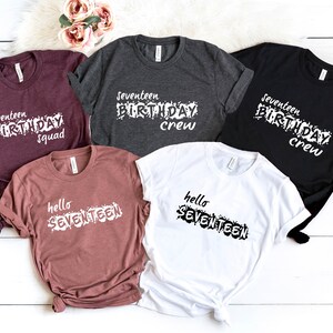 Custom Birthday Squad Shirt: Party Group Tee