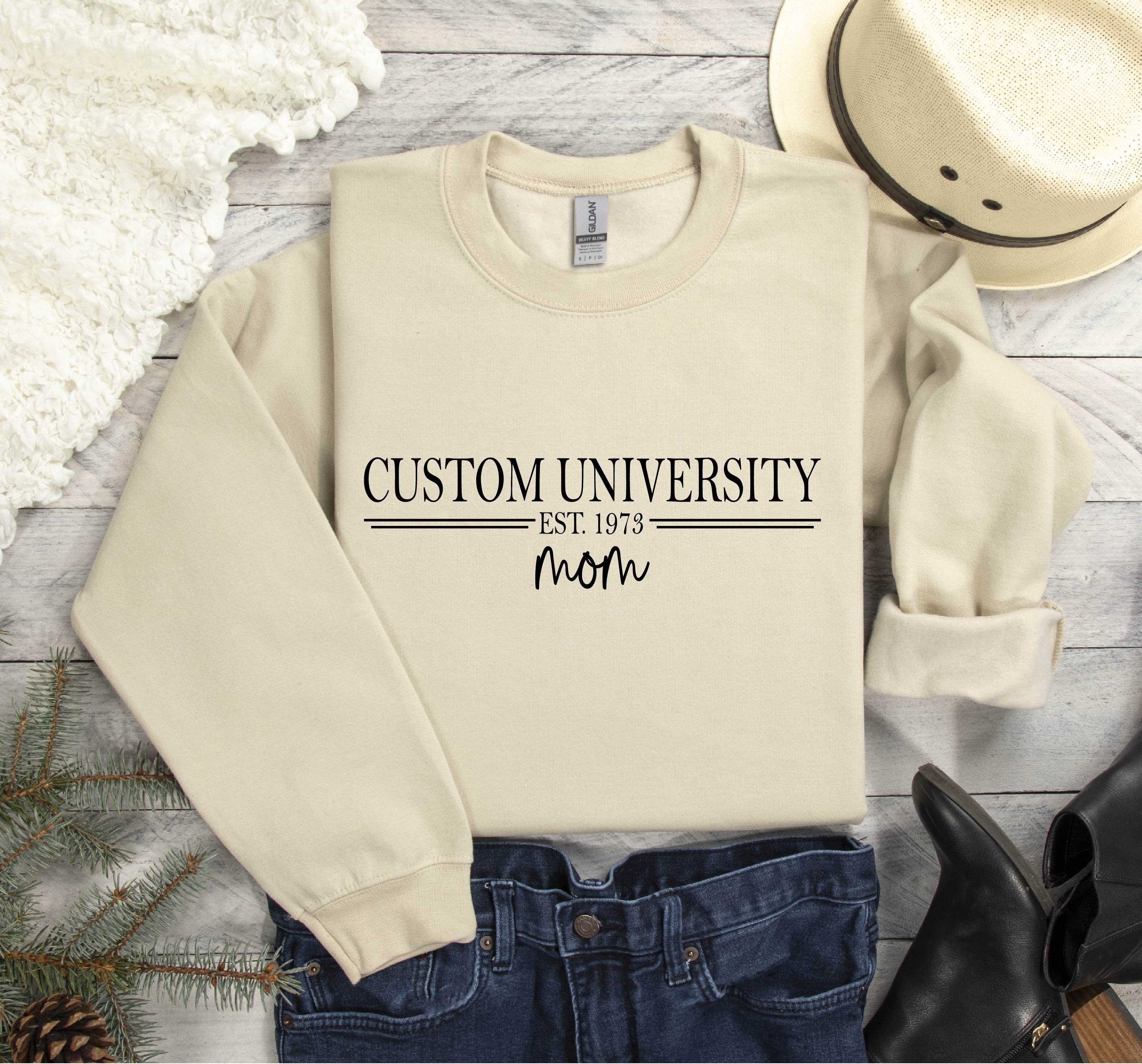 University Family Name Sweatshirt - Etsy