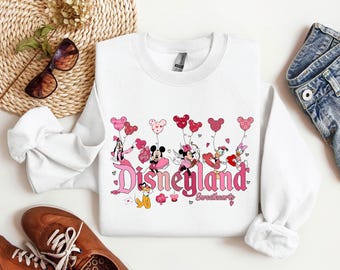 Disneyland Alla hjärtans dag-tröja: Musse Pigg och vänner hjärttröja