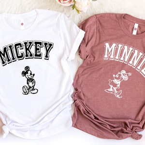 Minnie Mickey Matching Shirt, Couple Disney Shirt, Matching Tee, Disneyland Apparel, Gift Idea For Couples, Couple Shirts, Custom Tee,