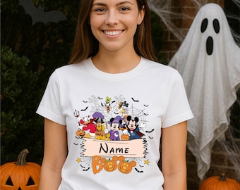 Disney Halloween All Characters Mickey And Friends Halloween Boo Custom Shirt, Disney Halloween Mummy Shirt, Disneyland Halloween Gift Tees