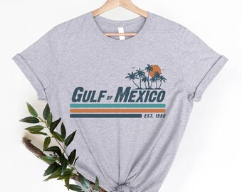 Camiseta del Golfo de México, Camiseta de la Costa del Golfo, Golfo de México histórico, Camiseta del Golfo de México, Regalo para amantes de México, Regalo de protesta del Golfo de México