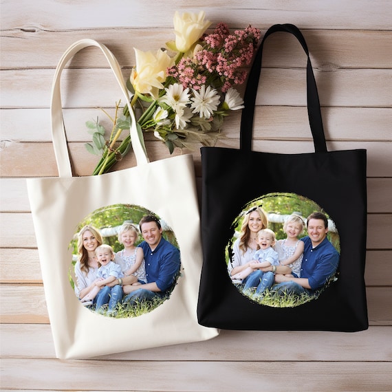 Grand Sac Fourre-tout En Toile Personnalisé Avec Logo - Sac à Provisions En Coton Personnalisé - Cabas Promotionnel Réutilisable Imprimé - Vente En Gros - France