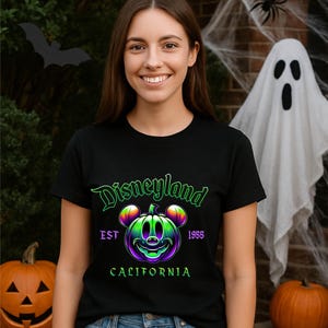 Halloween Disneyland T-Shirt, Disneyland California Shirt, Disney Halloween Shirt, Disneyland Halloween Est. 1955, Disney Mickey Ghost Shirt