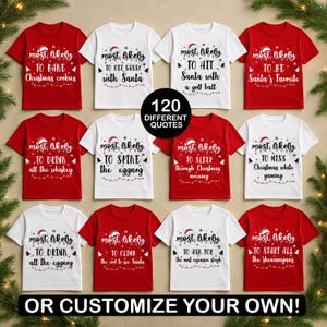 120 Quotes Most Likely To Christmas 2025 Shirt, Xmas Long Sleeve,Holiday Pajamas,Matching Christmas,Family Christmas Gift,Christmas Cruise