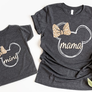Mickey Mama and Her Mini Shirt, Mother&#39;s Day Gift, Women V-Neck Tee, Mom and Daughter Shirt, Lovely Mama and Her Girl, Disneyland With Mom
