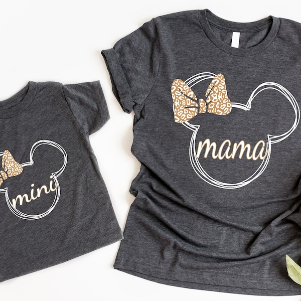 Mickey Mama and Her Mini Shirt, Mother's Day Gift, Women V-Neck Tee, Mom and Daughter Shirt, Lovely Mama and Her Girl, Disneyland With Mom