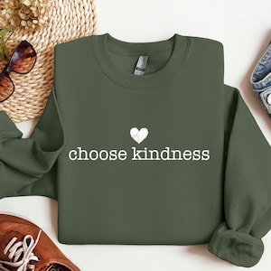 Teacher Appreciation Cute Choose Kindness Sweatshirt, Be Kind Gift Sweater, Positive Affirmation Hoodie, Team Teacher Gift For Teacher Sweat