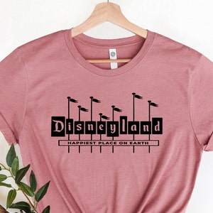 Disneyland Flag Shirt, Unisex Disney Shirt, Women V-Neck Shirt, Gift For Friends, Disney Trip, Custom Tee, Family Trip To Disneyland