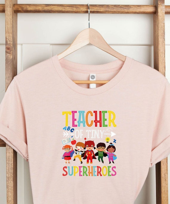 I Teach Kindergarten Superheroes T-Shirt Back To School I Teach Kindergarten Superheroes T-Shirt Back To School